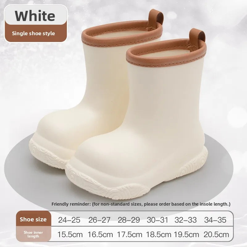 Kids Rain Boots | Waterproof | Eva Soft Sole | Boys Girls Ages 4-6
