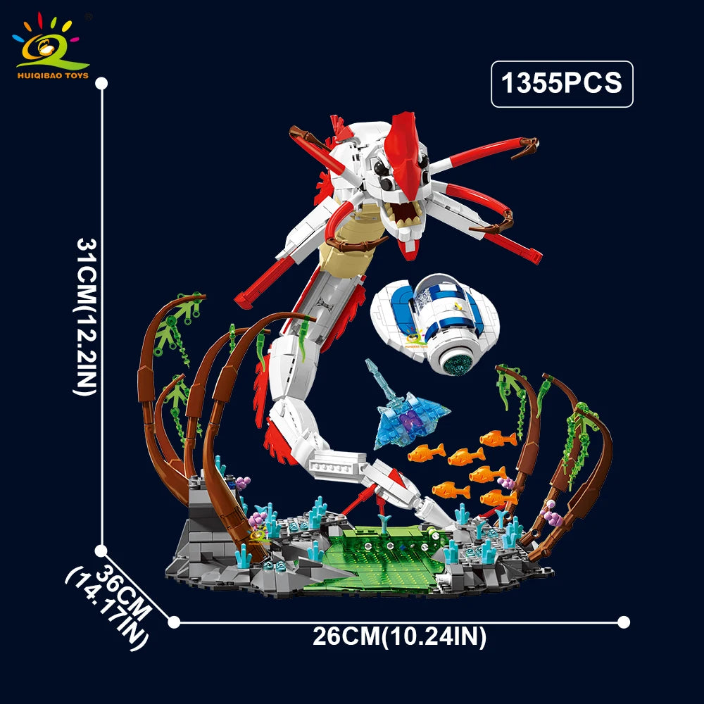 Building Blocks Set | 1355 Pieces | Lego Compatible | Deep Sea Monster