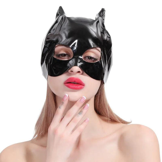 Bat Mask Headgear | Latex Cosplay Mask | Unisex Adult | One Size