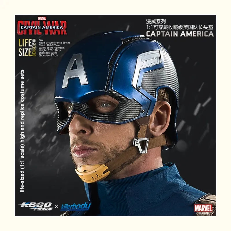 Captain America Helmet | Detailed Sculpt | Toylandeu™