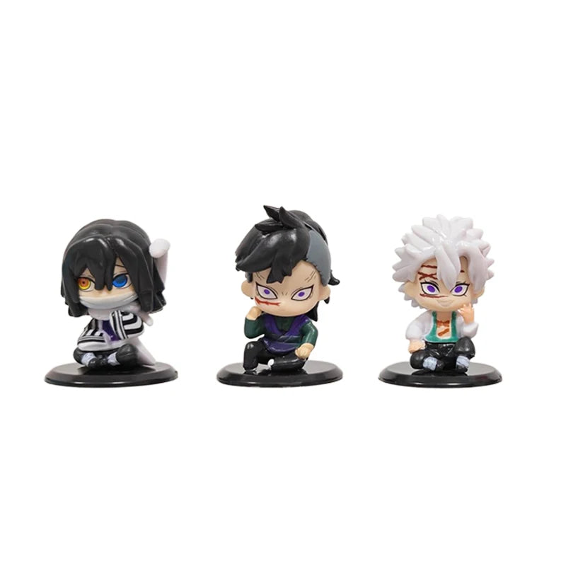 Demon Slayer Action Figure Set Tanjiro Zenitsu Inosuke Collectible