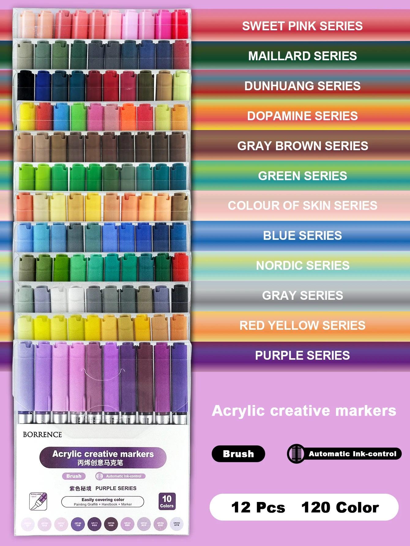 Acrylic Paint Markers | 120 Color Set | Toylandeu™