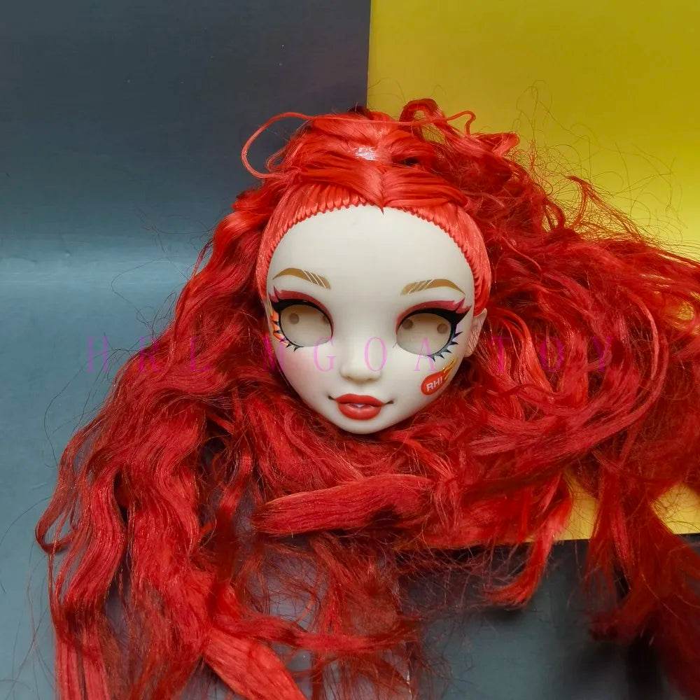 New Doll Head 29cm Rainbow Eyeless For DIY Dress Up - ToylandEU