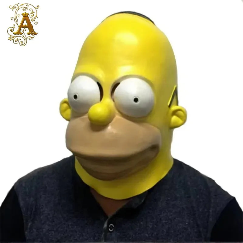 Yellow Latex Simpsons Mask | Novelty | Toylandeu™