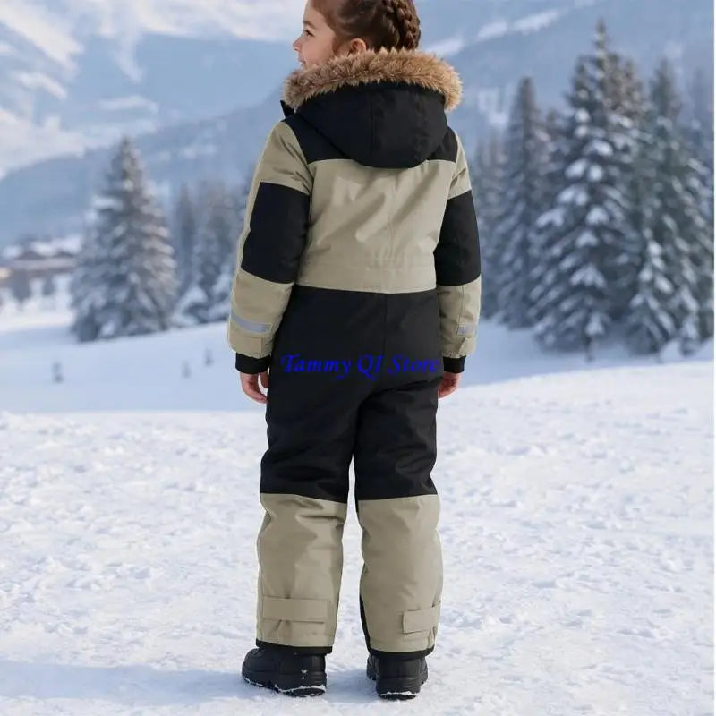 Kids Ski Suit | Waterproof Windproof | Warm Lining Detail | Boys Girls