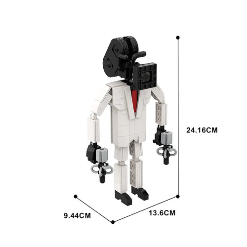 Skibidi Toilet Man and Camera Man Building Blocks with Speaker and Audio Components ToylandEU.com Toyland EU