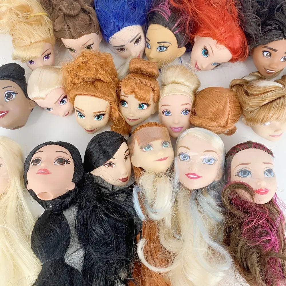 DIY Princess Doll Heads Set - Random Assortment of 10PCS, 15PCS, or 20PCS