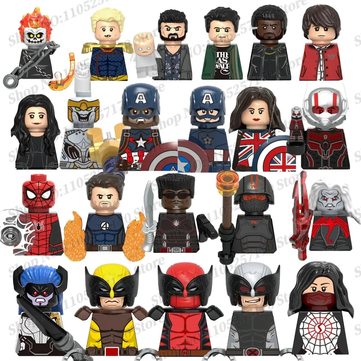 Marvel Newest Superhero Mister Fantastic Thing Frenchi assembly character building block toy MINI model brick children's gift - ToylandEU