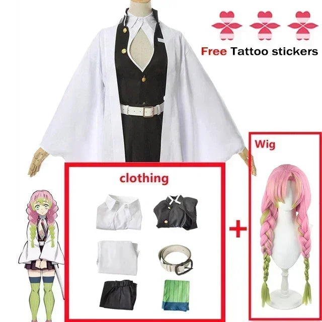 Anime Cosplay Costume | Kanroji Mitsuri Kimono Design | Adult Women Fit