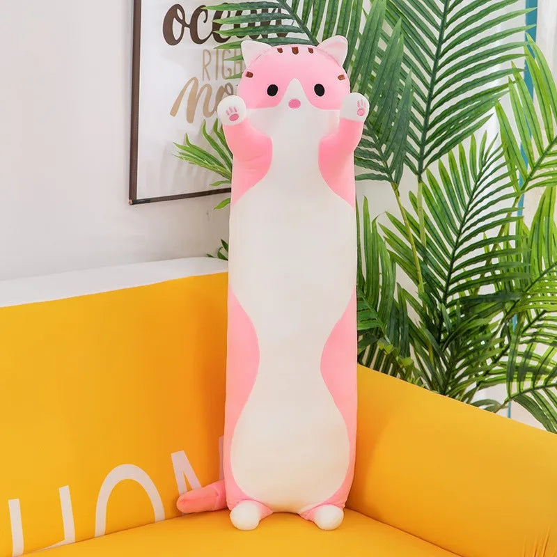Long Cat Plush Pillow | Extra Long Shape | Toylandeu™
