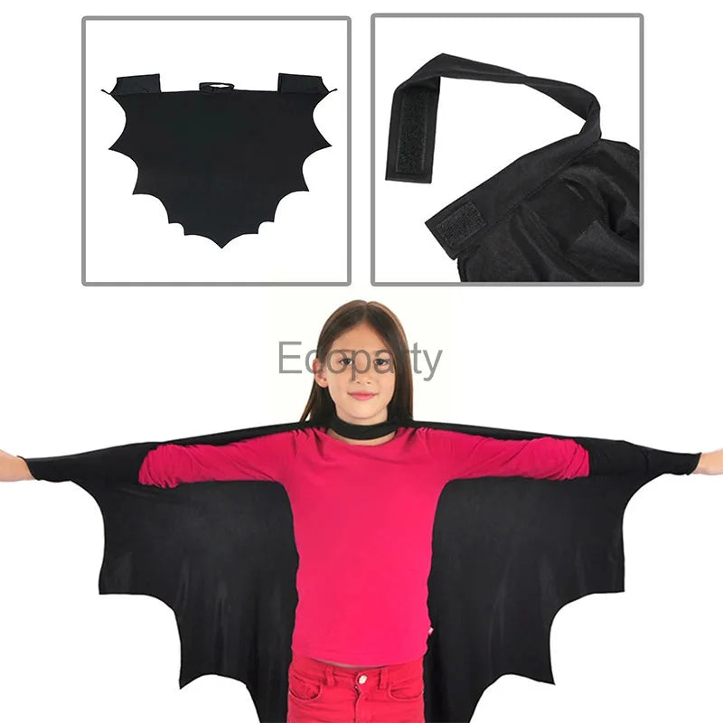 Kids Bat Costume Set - Halloween Cape & Mask for Spooky Fun