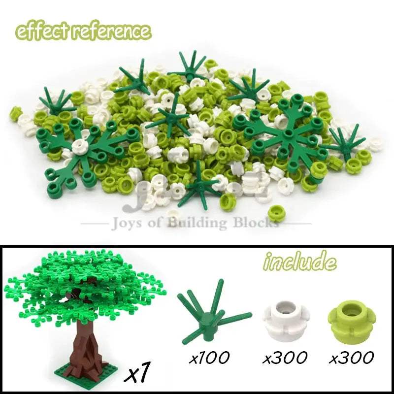 MOC Sakura Flower Stem Tree Building Blocks Set DIY Cherry Blossom Bricks Treehouse Model Decoration Toys 24866 19119 2417 2423 - ToylandEU