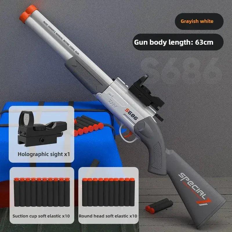  S686 Dual Barrel Toy Gun Airsoft Launcher Soft Bullets -  ToylandEU™
