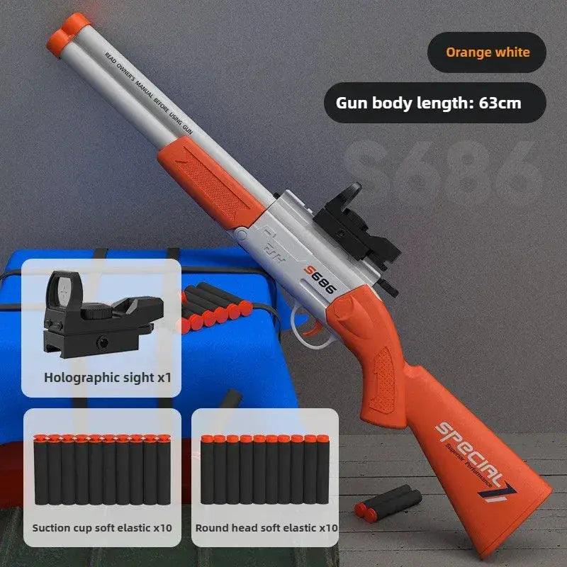  S686 Dual Barrel Toy Gun Airsoft Launcher Soft Bullets -  ToylandEU™