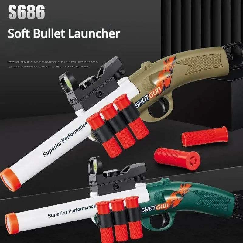 S686 Soft Bullet Toy Gun Airsoft Launcher Outdoor Sports CS Game Weapon for Boys Gift - ToylandEU
