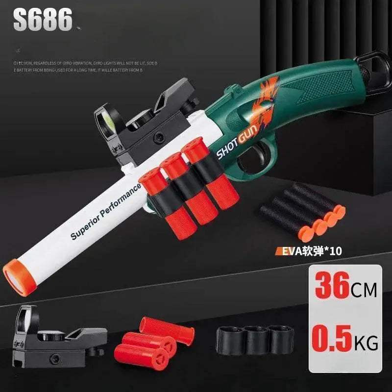 S686 Soft Bullet Toy Gun Airsoft Launcher Outdoor Sports CS Game Weapon for Boys Gift - ToylandEU