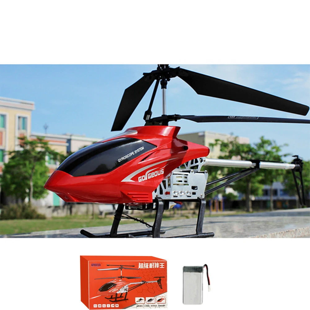 RC 80cm Remote-Controlled Helicopter with Anti-Fall Design - Durable Outdoor Toy Aircraft for Kids' Birthdays