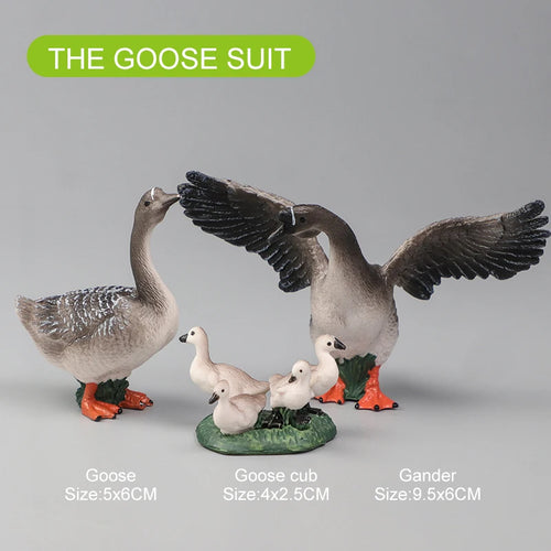 Realistic Farm Animal Set - Duck, Goose, Swan, Hen, Chicken, Dog, Cow Simulation Kit ToylandEU.com Toyland EU