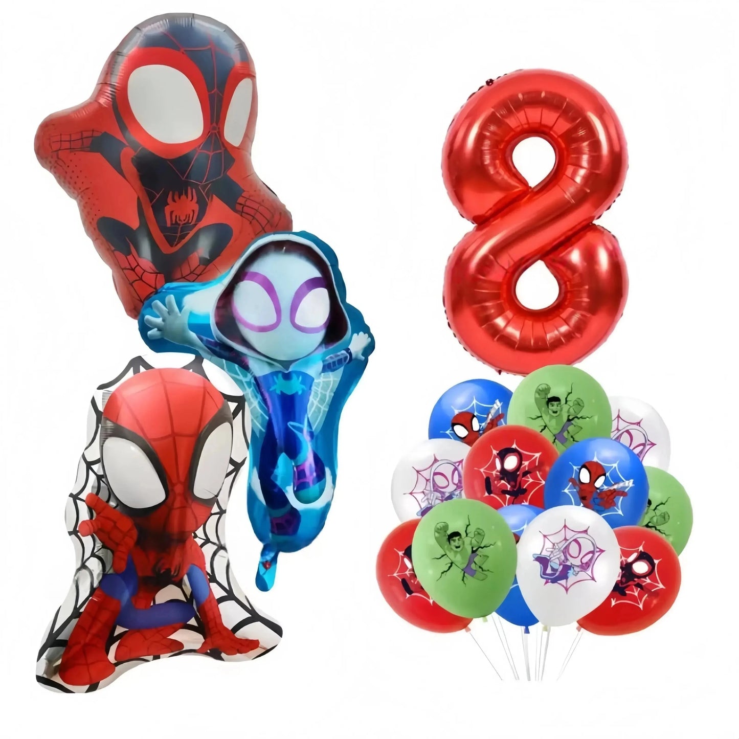 Spider Hero Tableware Kit | Birthday Party Supplies | Plates Cups Tablecloth