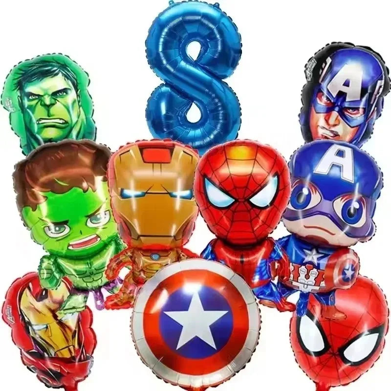 Spidey Tableware Kit | Plates And Cups | Latex Balloons | Birthday Backdrop