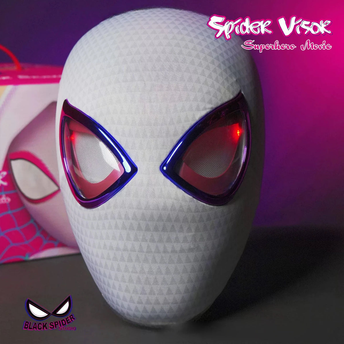 Glowing Helmet Mask | Touch Control Lighting | Unisex Design | Role Play Set