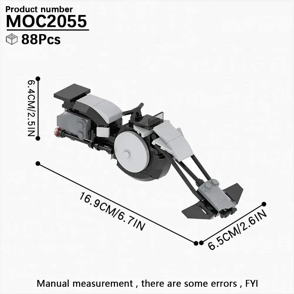 Most Complete Space Wars Speeder Bike Building Blocks Set - ToylandEU