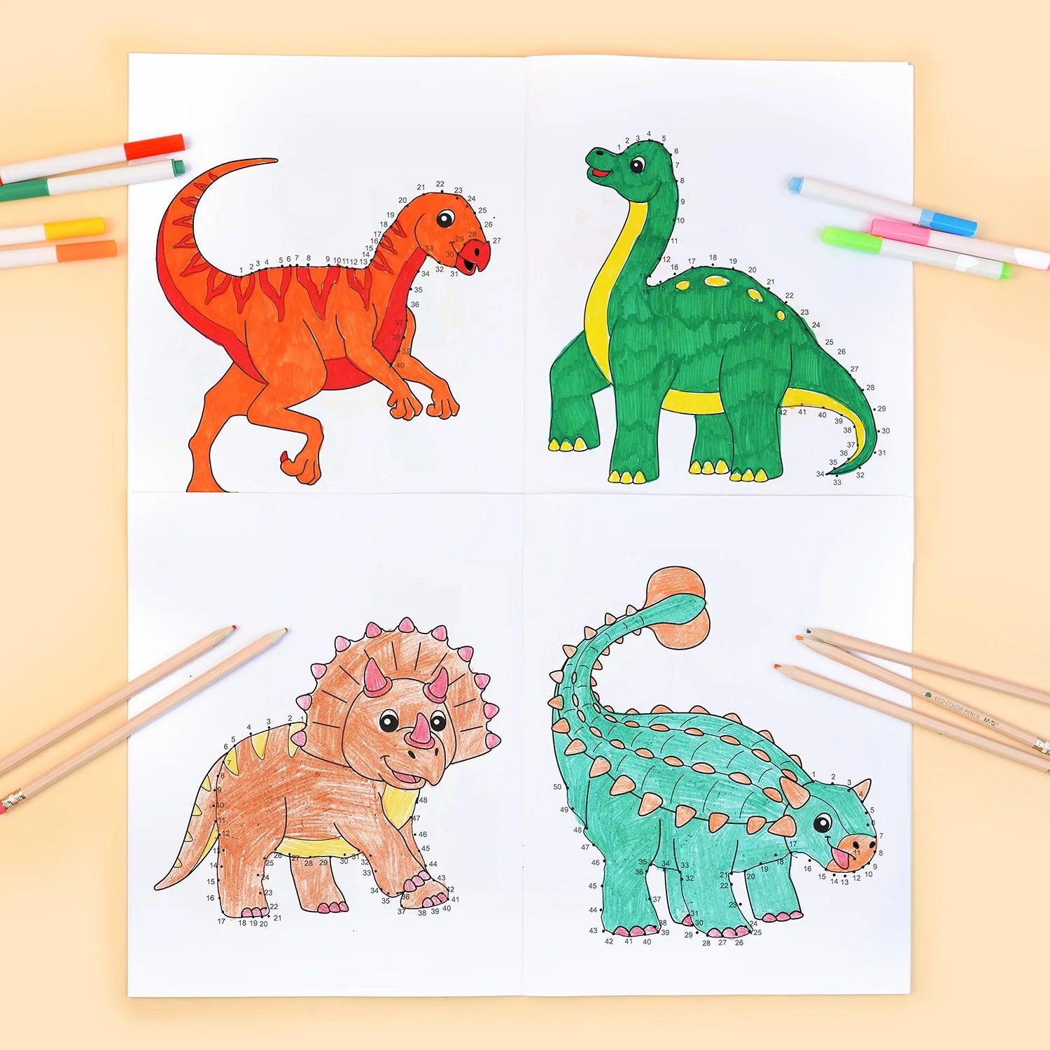 Kids Dot To Dot Book | Jumbo Dinosaurs | Toylandeu™