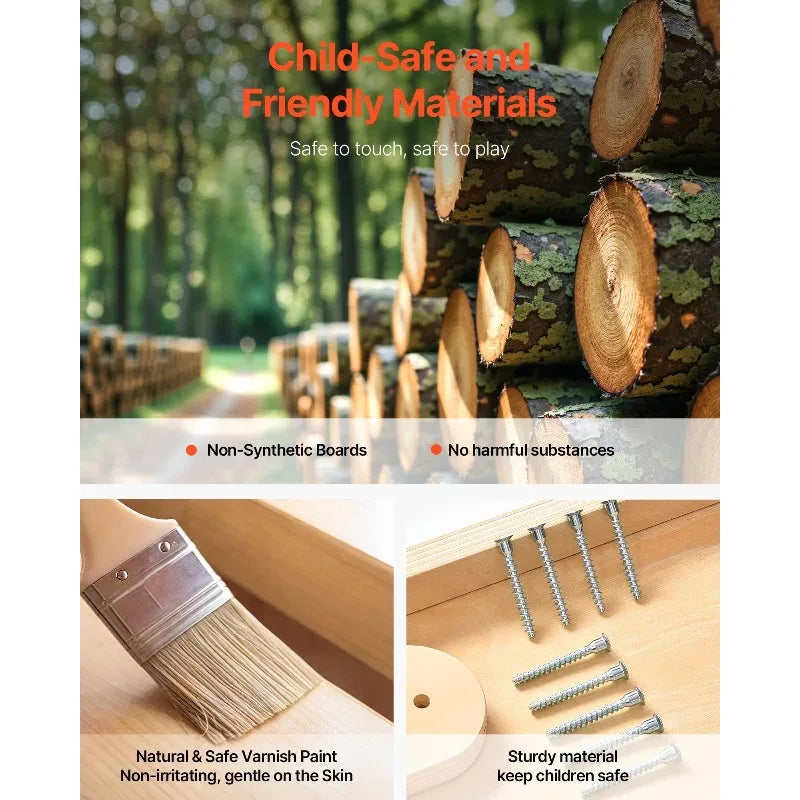 Wooden Indoor Playground Jungle Gym 8 In 1 Playset