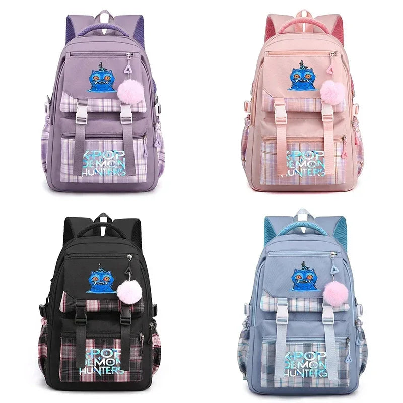 Anime Demon Hunters Backpack Large Capacity Unisex School Bag - ToylandEU