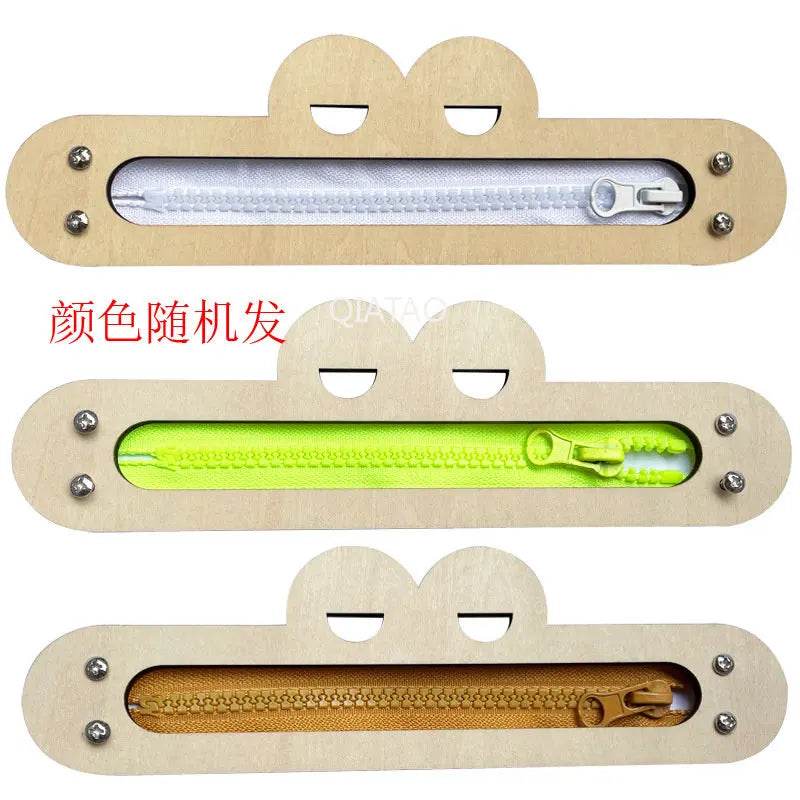 Baby DIY Montessori Activity Busy Board Parts Latch Toy Wooden Puzzle Accessories Material Early Education Toy for Children Gifts - ToylandEU