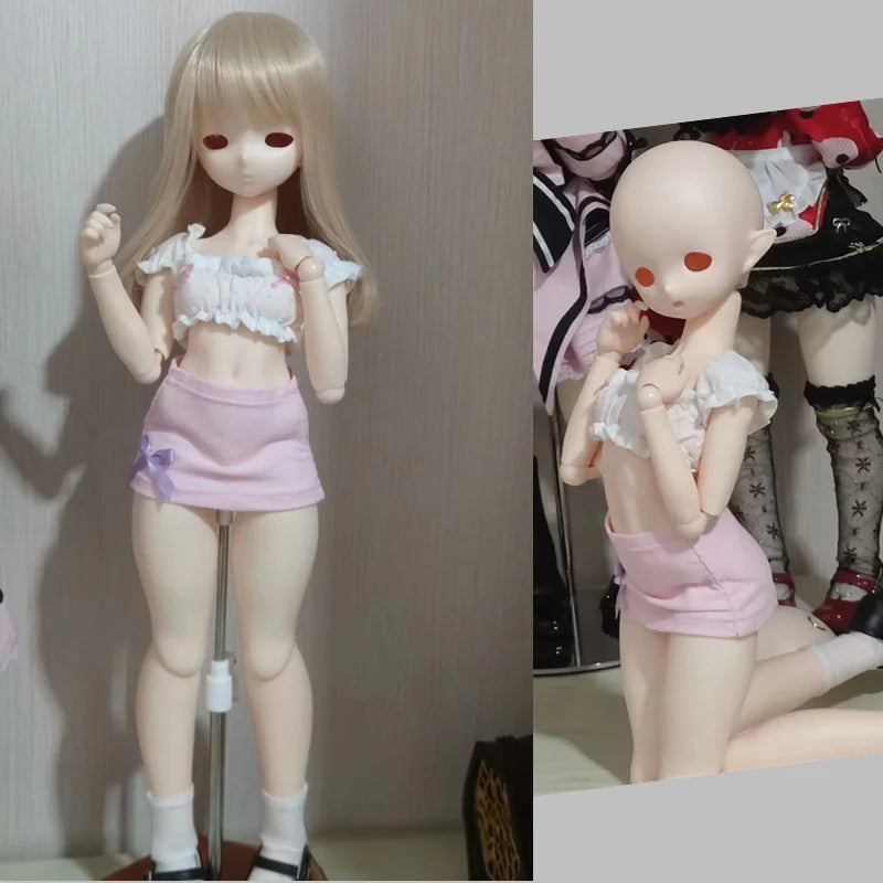 Imomodoll 1/4 Doll Head - White/Tan Skin Miko Without Makeup
