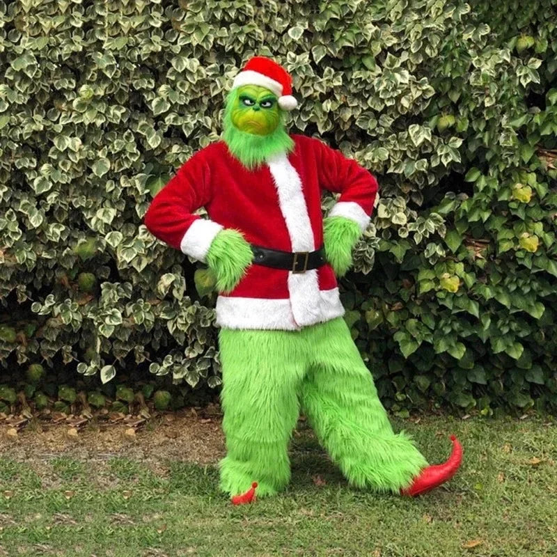 Green Monster Halloween Costume | Faux Leather | Adult Set With Mask