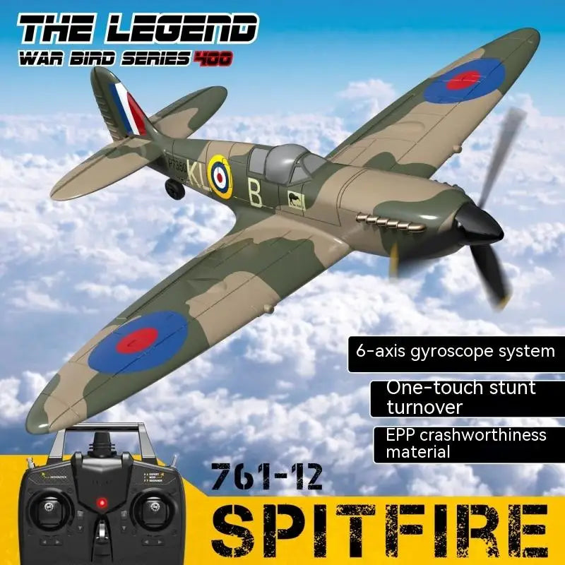 High-Performance Genuine Eachine Spitfire RC Airplane 2.4GHz EPP 400mm U-Turn Aerobatic Model - ToylandEU