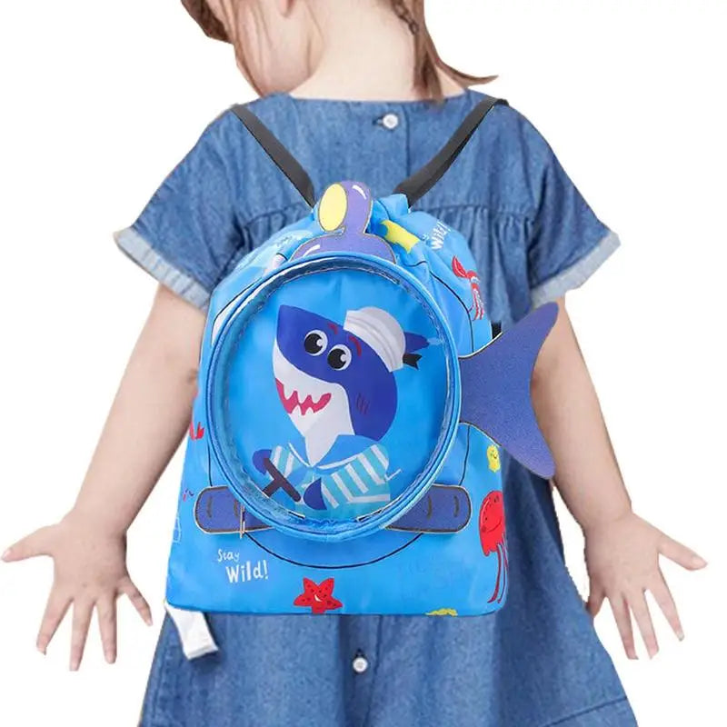 Vibrant Kids' Animal Swim Backpack - Perfect Wet/Dry Beach Bag