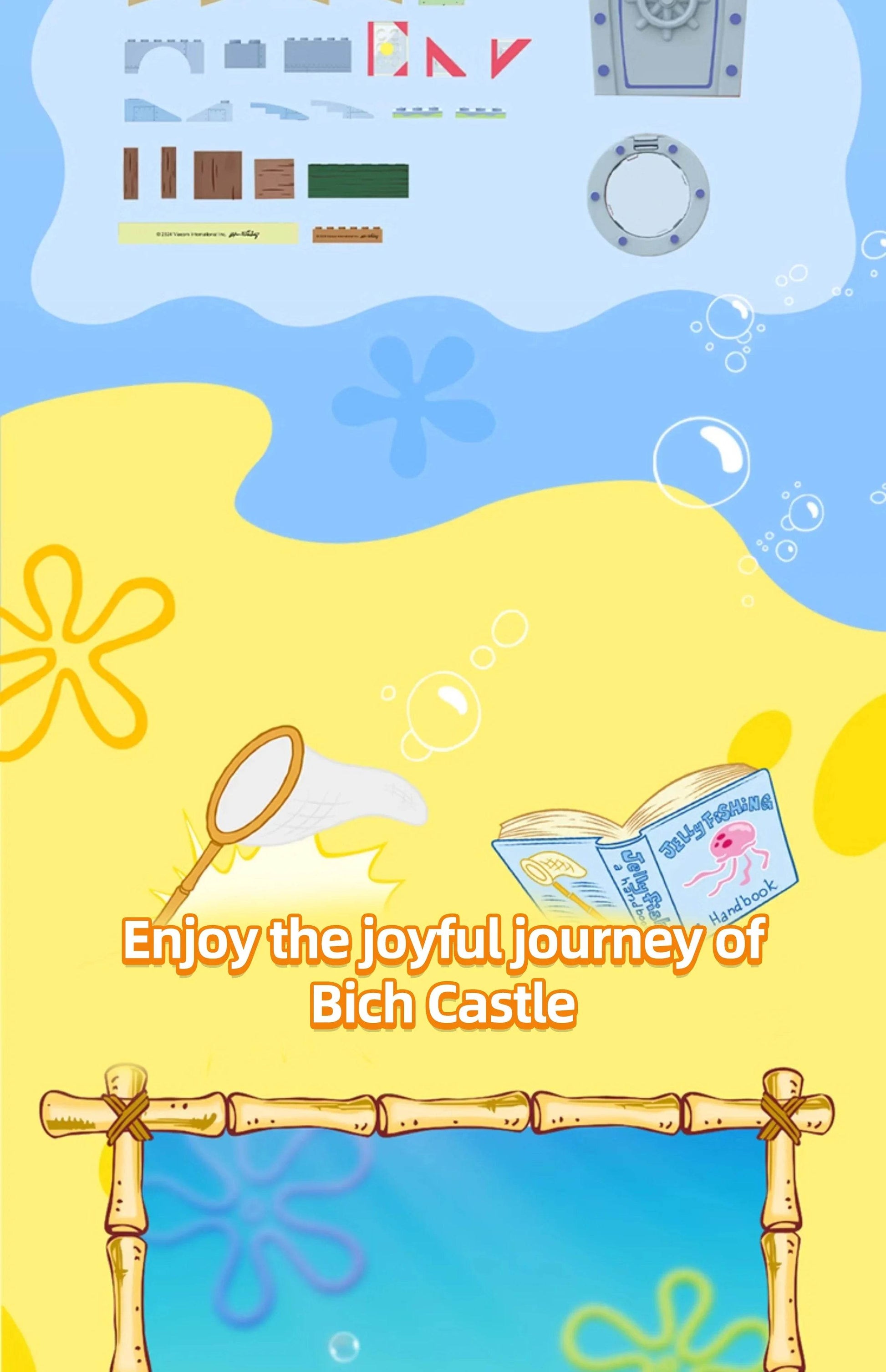 Spongebob Cartoon Krusty Krab Restaurant Building Blocks Toy - ToylandEU