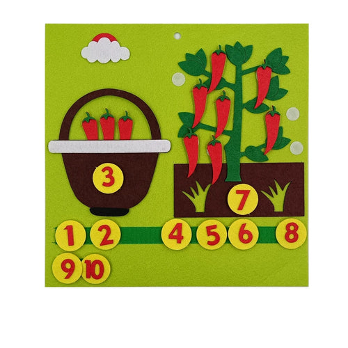 NEW Kid Montessori Toys Felt Finger Numbers Math Toy Children Counting ToylandEU.com Toyland EU