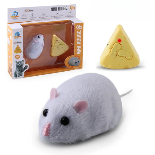 Wireless Remote-Controlled Gray and White Mouse Model ToylandEU.com Toyland EU