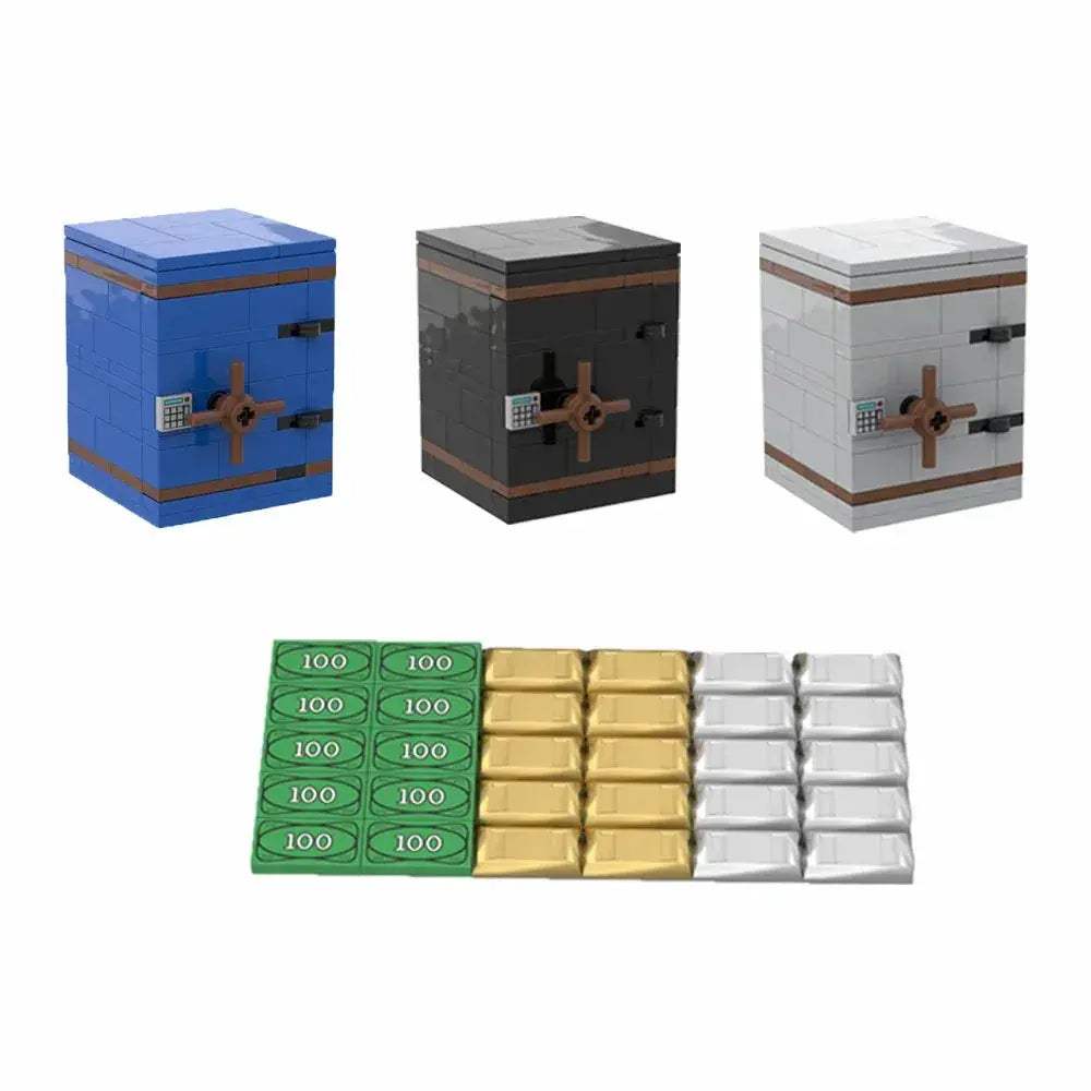Building Blocks Money Box Treasure Chest Set Storage - ToylandEU