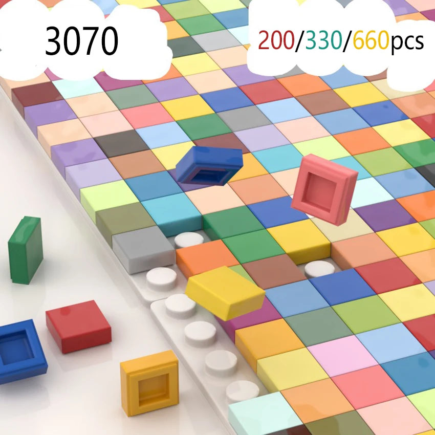 Smooth 1x1 Building Blocks | MOC Pixel Particles | DIY Kids Set