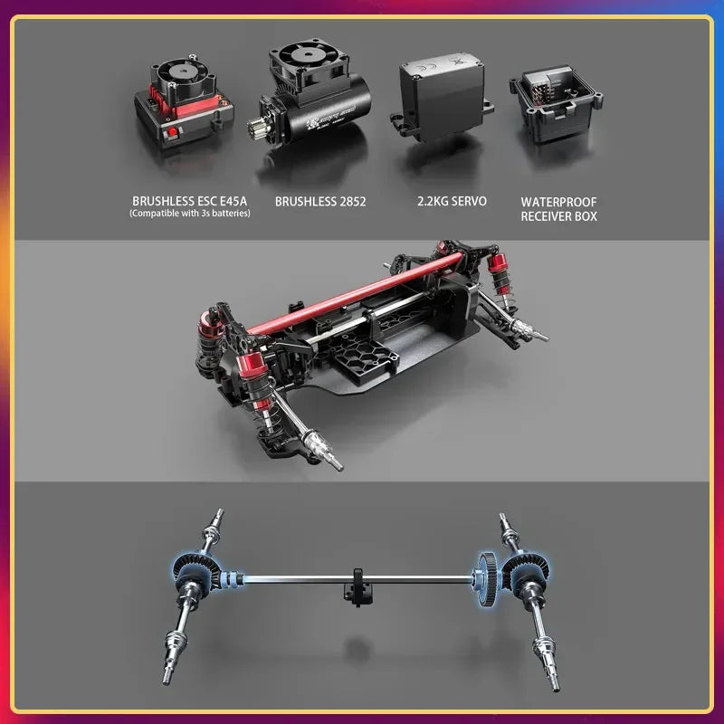 MJX Hyper Go Brushless 4WD RC Car Desert Racer Pro