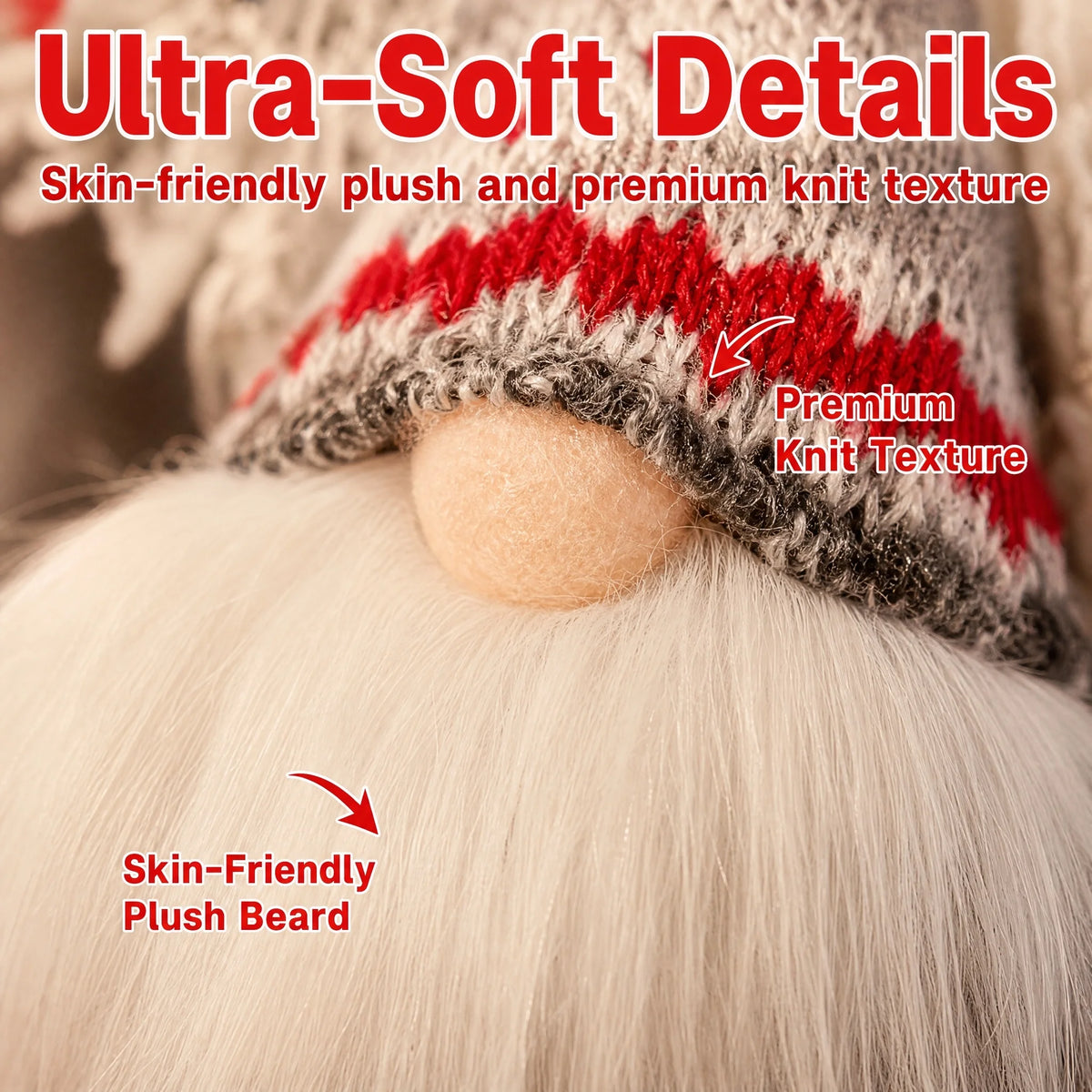 Christmas Plush Gnomes | 3 6 9 Piece Set | Wall Hanging Decor