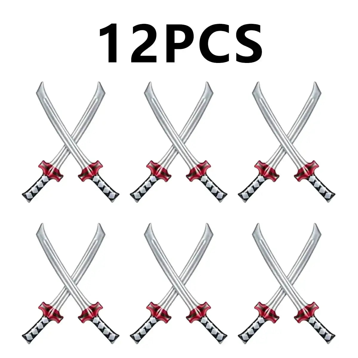 12 pcs Inflatable Ninja Samurai Sword Inflatable Samurai Sword Toy Inflatable Samurai Sword Toy - ToylandEU