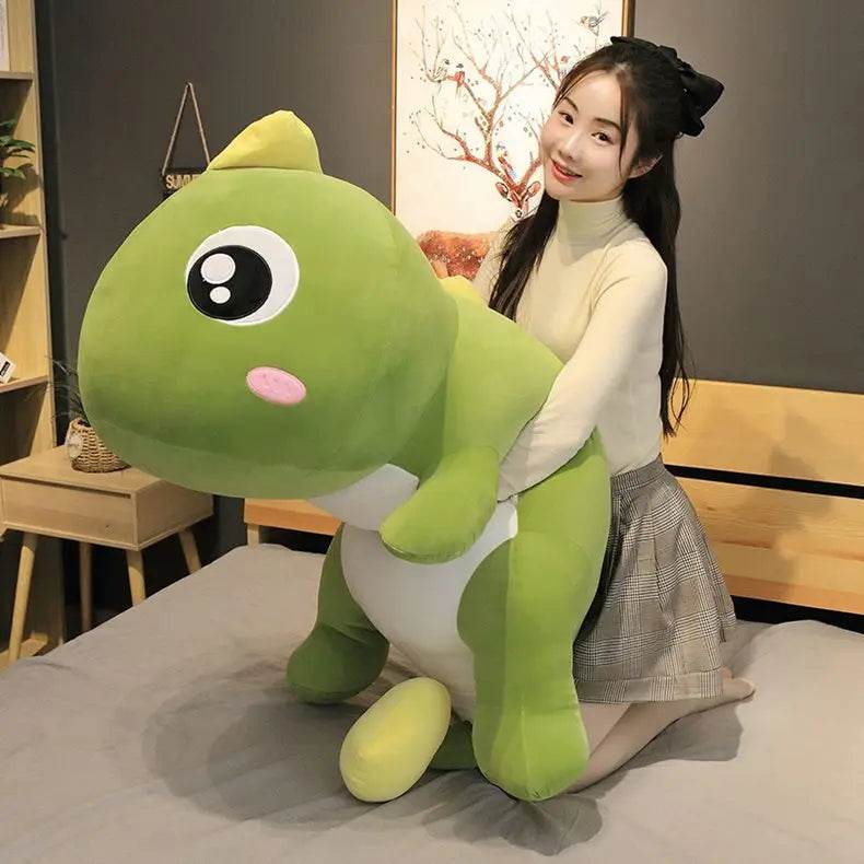 New Huggable Big Long Cute Dinosaur Plush Toy Soft Cartoon Crocodile Doll Girlfriend Pillow - ToylandEU