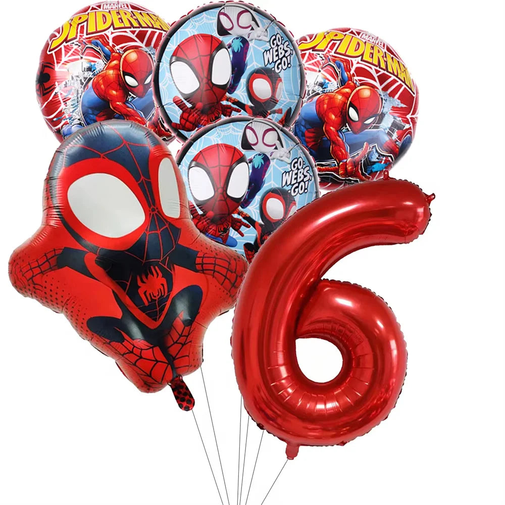 Spider Birthday Party Supplies | Disposable Tableware Set | Plates Cups Napkins
