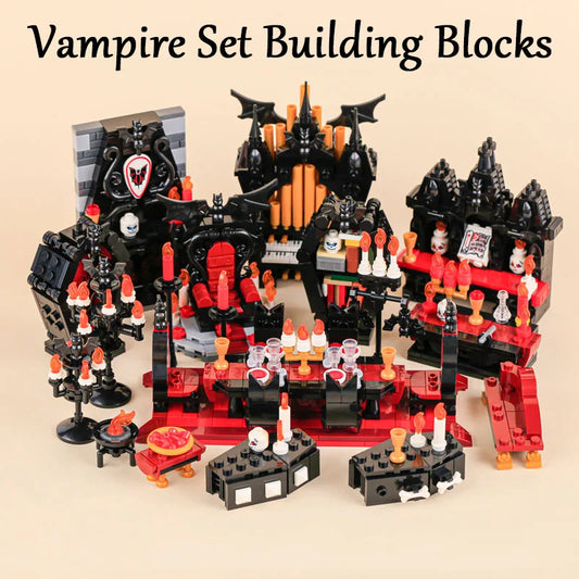 Building Blocks | Halloween Vampire Throne | LEGO Compatible | All Ages Creative Toy