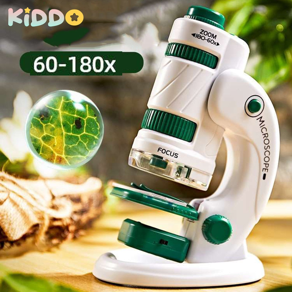Children's Handheld Microscope 60X-120X/180X - Educational STEM Kit