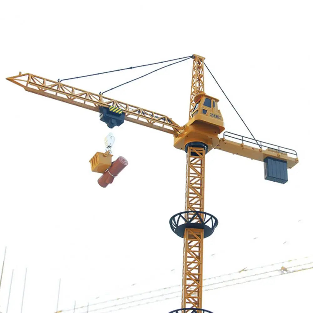 Eco-Friendly Remote Control Tower Crane Toy with Light - ToylandEU
