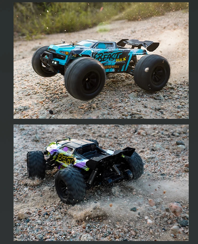 RC SG116 MAX 1:16 High-Speed 4WD RC Drift Racing Monster Truck - 70KM/H Off-Road Remote Control Car for Kids