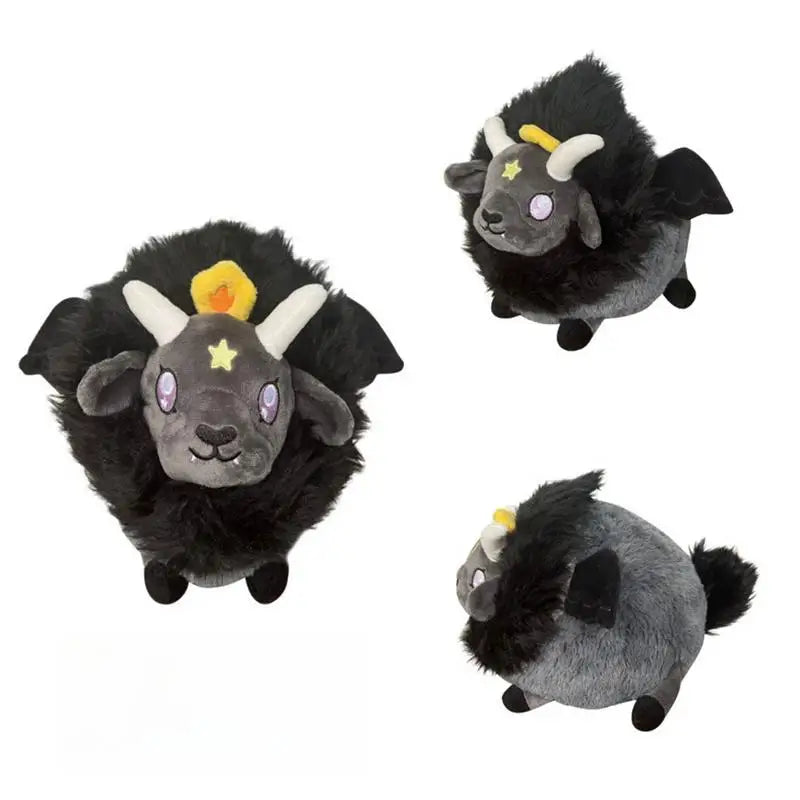 Adorable Kawaii Baphomet Plush Sheep Pillow with Wings for Cozy Decor