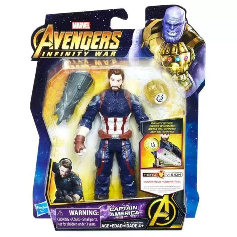 Action Figure | Marvel Legends | Spider-Man Iron Man Thor Black Panther | Set